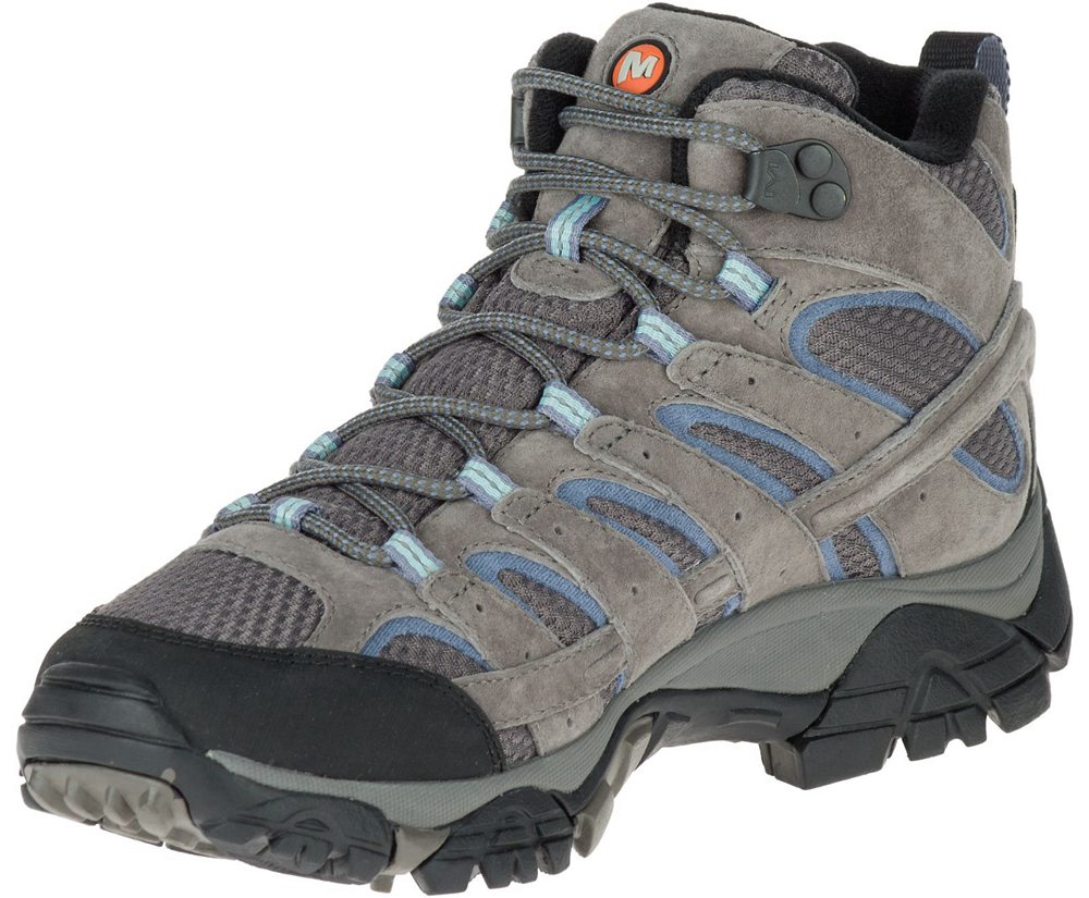 Botas Senhora - Merrell Moab 2 Mid Waterproof Wide Width - Cinzentas - NRS083274